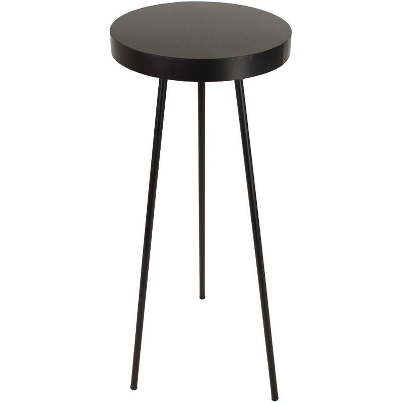 Round Table - Black Metal - Ø 42,5 X ↑ 88 Cm