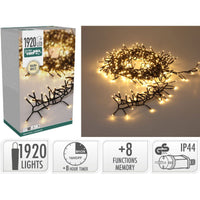 Treecluster Kerstboomverlichting - 1920Led - Warm Wit