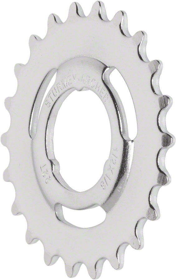 Naaftandwiel Sturmey Archer 18T 3/32 Doorgezet Chroom