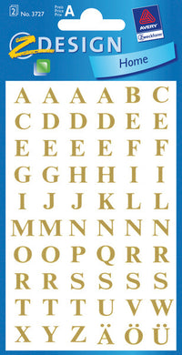 Avery Av-3727 Letteretiket 2 Vel Goud 10 Setjes Met 2 Vel