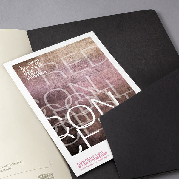 Sigel Si-Co802 Schrijfblok Conceptum Softcover A5 Zwart Geruit