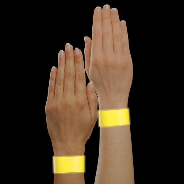 Sigel Si-Eb218 Evenementenbandjes Super Soft, 255X25Mm 120 Stuks Fluorescerend Geel