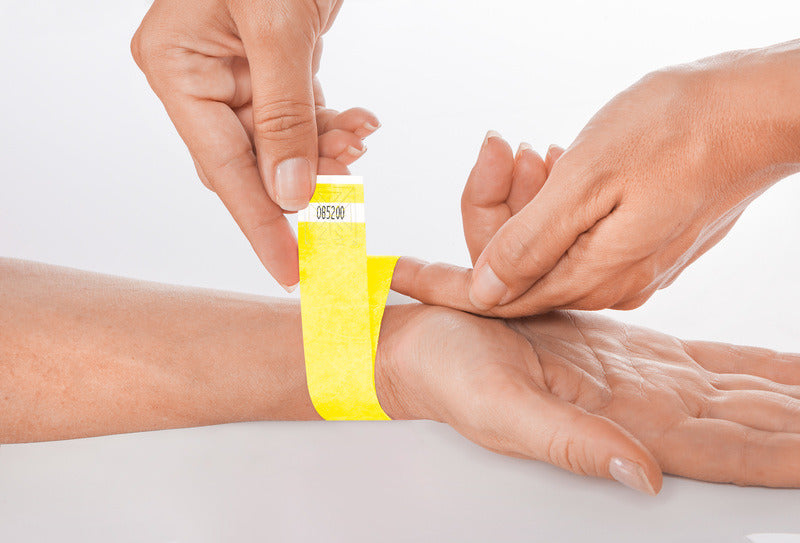 Sigel Si-Eb218 Evenementenbandjes Super Soft, 255X25Mm 120 Stuks Fluorescerend Geel