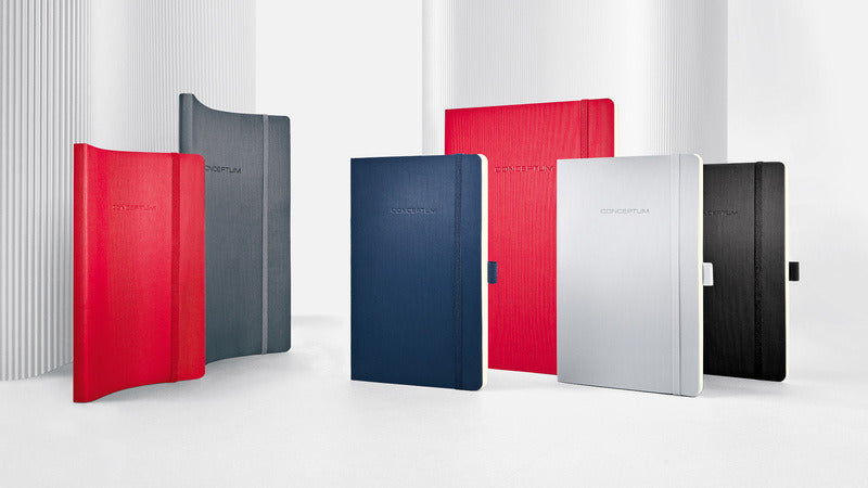Sigel Si-Co326 Notitieboek Conceptum Pure Softcover A5 Blauw Geruit