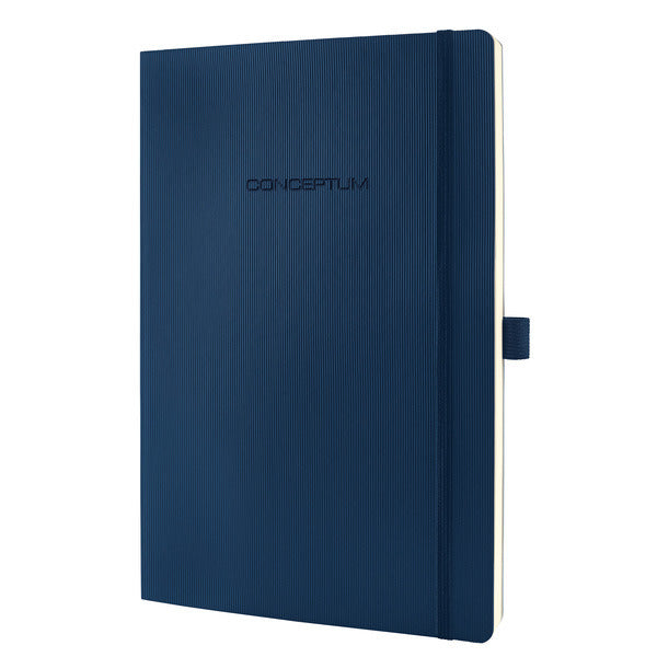 Sigel Si-Co317 Notitieboek Conceptum Pure Softcover A4 Blauw Gelinieerd