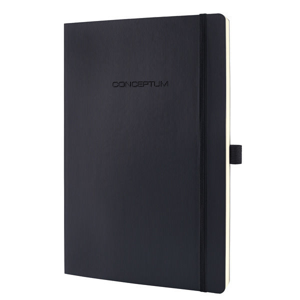 Sigel Si-Co310 Notitieboek Conceptum Pure Softcover A4 Zwart Geruit