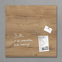 Sigel Si-Gl254 Glasmagneetbord Artverum 480X480X15Mm Natural Wood