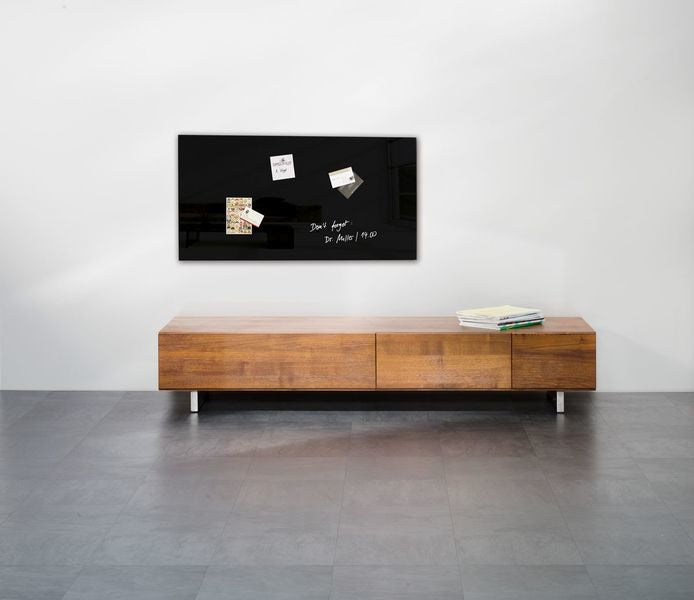 Sigel Si-Gl145 Glasmagneetbord Artverum 910X460X15Mm Zwart