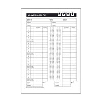 Basic Scoreblok Klaverjassen 5 Blok Van 50 Vel