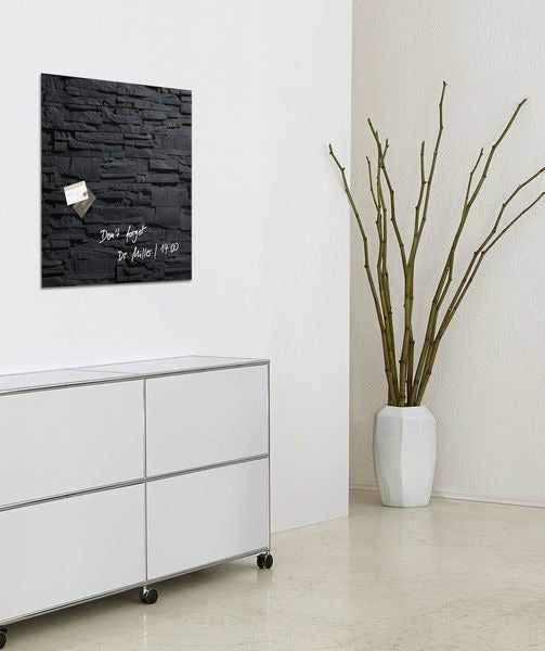 Sigel Si-Gl169 Glasmagneetbord Artverum 480X480X15Mm Leisteen