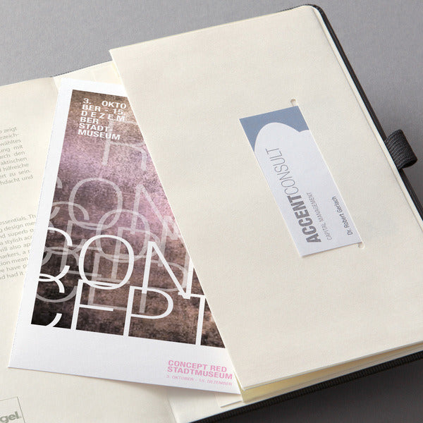 Sigel Si-Co122 Notitieboek Conceptum Pure Hardcover A5 Zwart Gelinieerd