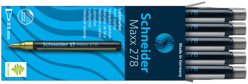 Schneider Lakmarker Maxx 278 0,8Mm Zilver 10 Stuks