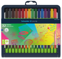 Schneider S-191091 Fineliner Line-Up 0,4Mm Assorti 32 Stuks Incl. 2X Gratis Line-Up Touch