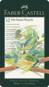 Faber Castell Fc-112112 Pastelpotlood Faber-Castell Pitt Metalen Etui A 12 Stuks