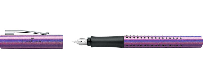 Faber Castell Fc-140843 Vulpen Faber-Castell Grip Glam F Zilver