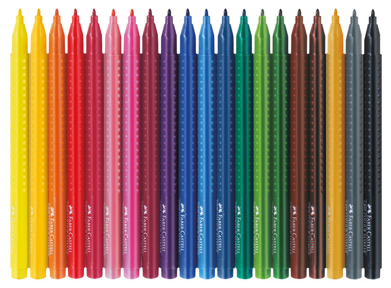 Faber Castell Fc-155320 20 Viltstiften Grip Doos 5 Stuks