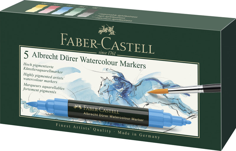 Faber Castell 5 Aquarel Markers Albrecht DÜRer 5 Sets