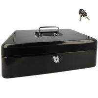 Westcott Ac-E51002-Zw Geldkist 301X242X91Mm Zwart, Kunststof Inzet Met 5 Vakken