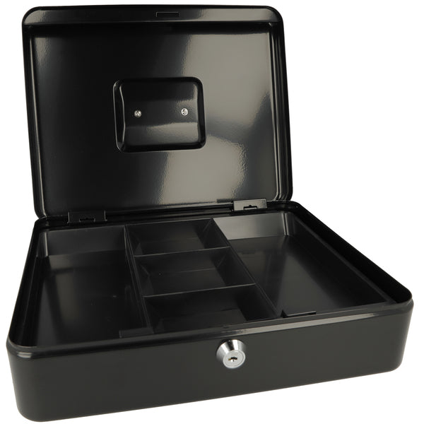 Westcott Ac-E51002-Zw Geldkist 301X242X91Mm Zwart, Kunststof Inzet Met 5 Vakken