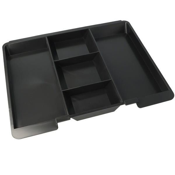 Westcott Ac-E51002-Zw Geldkist 301X242X91Mm Zwart, Kunststof Inzet Met 5 Vakken