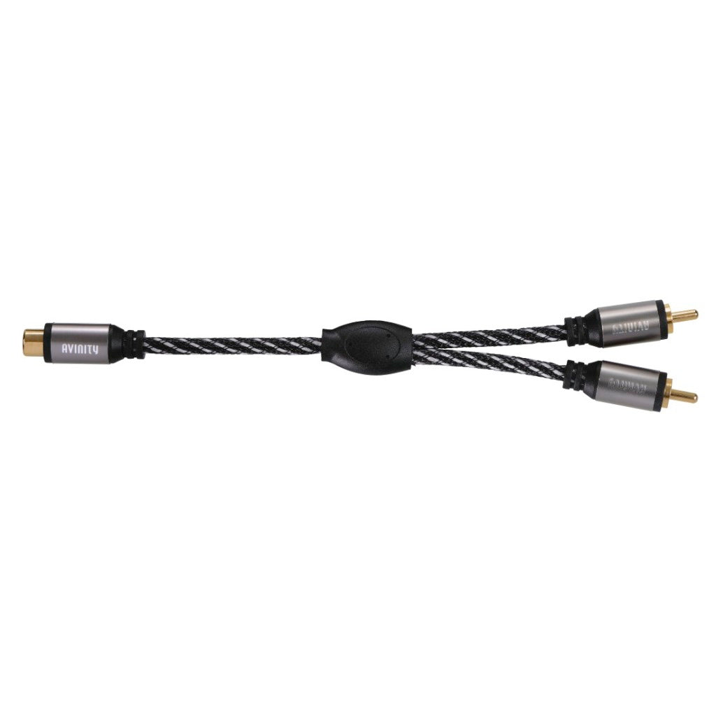 Avinity Subwooferkabel + Ad. Cinch-Aansl. - 2 Cinch-St Stof Verg. 3,0 M