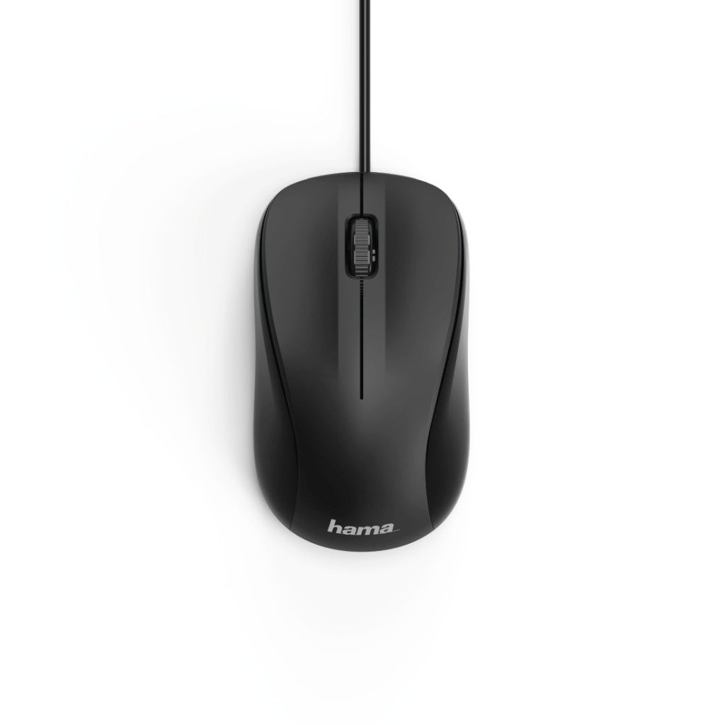 Hama Optische Muis Met 3 Knoppen Mc-300 Met Kabel Zwart