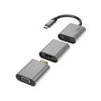 Hama Video-Adapter-Set 6In1 Usb-C Mini-Displayport Hdmi Vga Aluminium