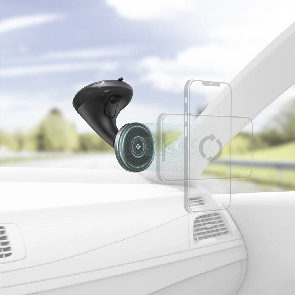Hama Gsm-Houder Voor De Auto Maglock Magnetisch Met Zuignap Zwart