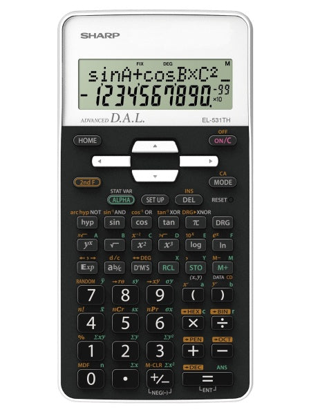 Citizen Sh-El531Thwh Calculator Sharp El531Thwh Zwart-Wit Wetenschappelijk