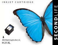 Kangaro Sl-11111021 Cartridge Secondlife Hp 21 Xl Zwart
