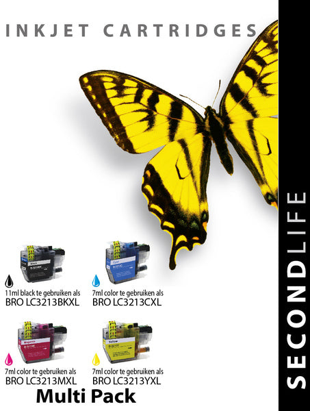 Kangaro Sl-11511189 Cartridge Secondlife Brother Multipack Lc 3213 Xl Bk/C/M/Y