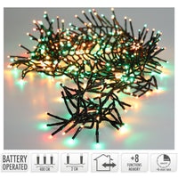 Micro Cluster 200 Led - 4M - Three Tone Traditional - Batterij - Lichtfuncties - Geheugen - Timer