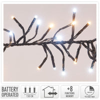 Clusterverlichting 192 Led - 1.4M - Two Tone Adorable - Batterij - Lichtfuncties - Geheugen - Timer