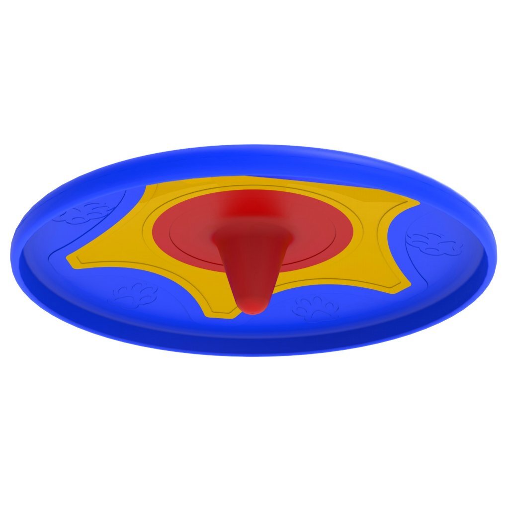 Bama Pet Trotto Disk Hondenspeelgoed 24.5X4.5 Cm Blauw/Geel/Rood