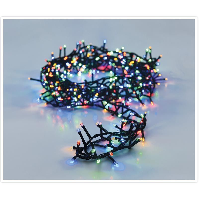 Microcluster - 560 Led - 11M - Multicolor - Timer - Lichtfuncties - Geheugen - Buiten