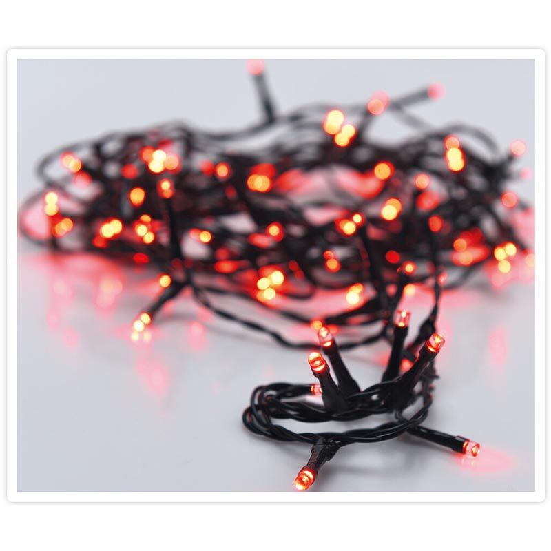 Kerstverlichting 120 Led- 9M - Rood - Timer - Lichtfuncties - Geheugen - Buiten