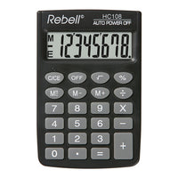 Rebell Re-Hc108-Bx Calculator Hc108 Zwart