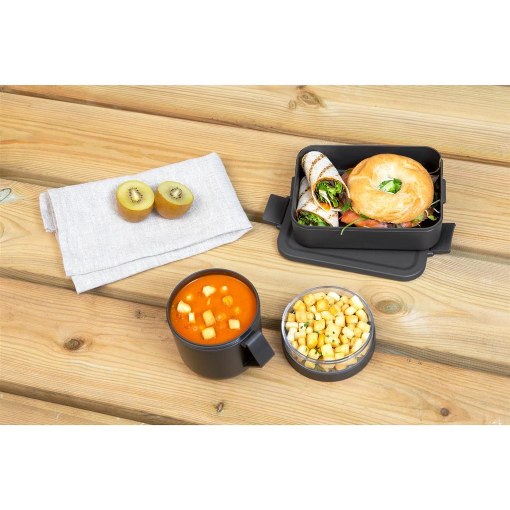 Brabantia Make & Take Lunchset 2-Delig Donkergrijs