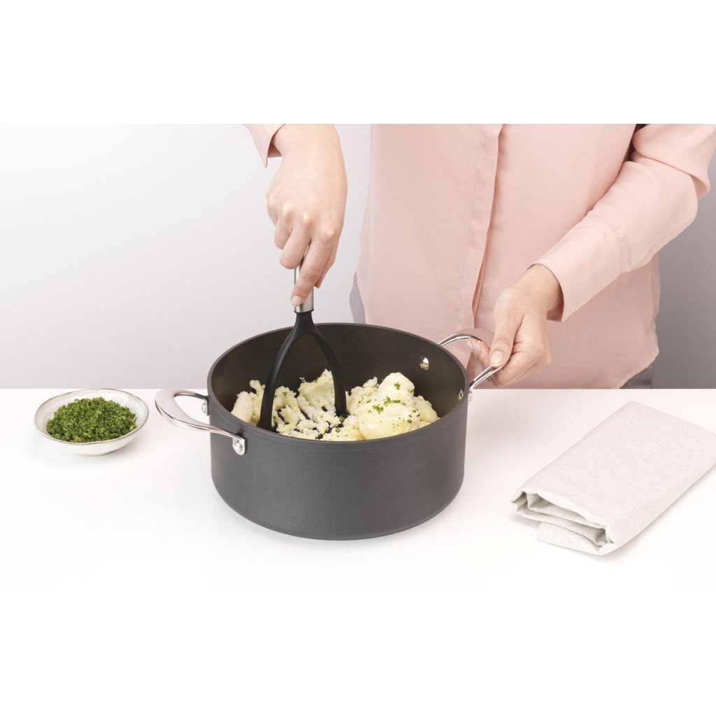 Brabantia Profile Pureestamper Rvs/Zwart
