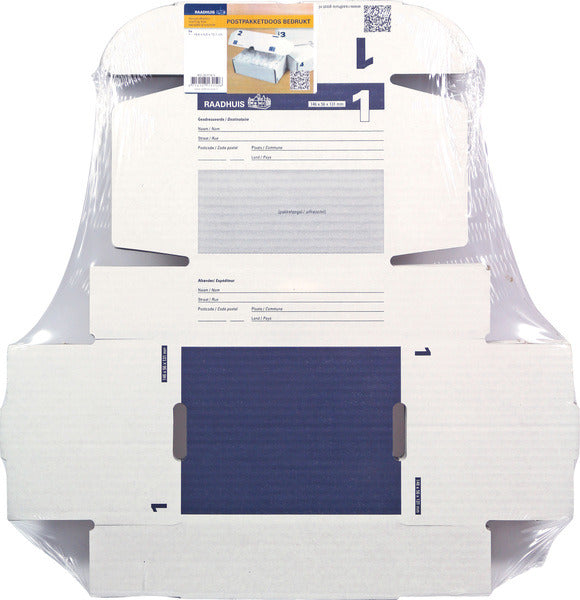 Raadhuis Rd-351118-5 Postpakketdoos 1 146X131X56Mm Bedrukt 5 Stuks