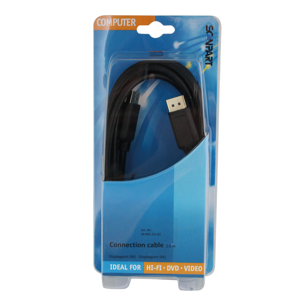 Scanpart Displayport Kabel (M)-(M) 2.0M