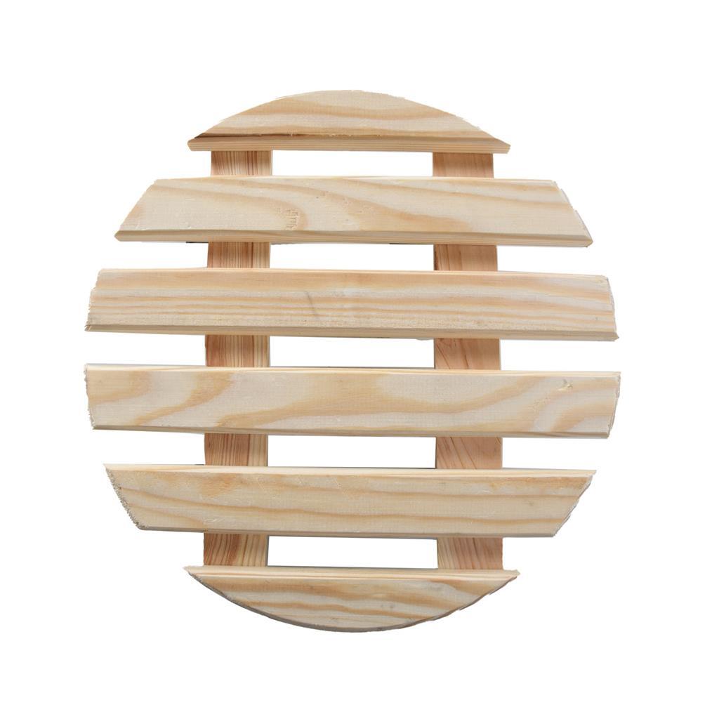 Esschert Design Ronde Houten Plantentrolley 28.7X28.8X8.3 Cm
