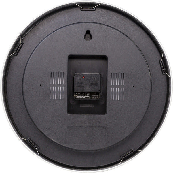 Nextime Ne-3999Arrc Wandklok Dia. 35 Cm, Aluminium, Wit, 'Station' Radio Controlled (Dcf)