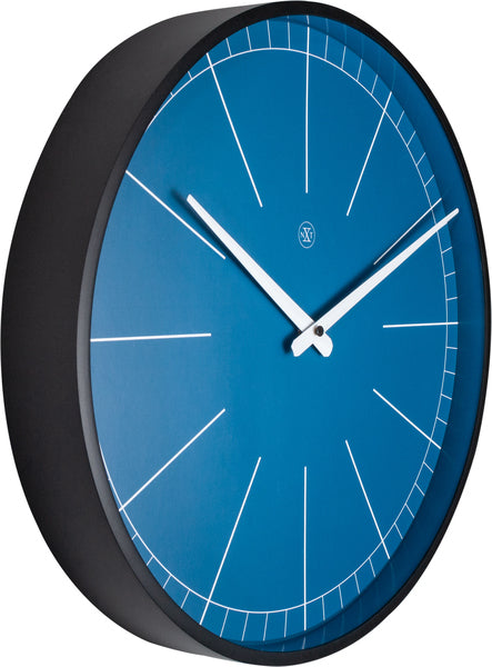 Nextime Nx-7328Bl Wandklok Nxt Ethan Ø 40 Cm Blauw