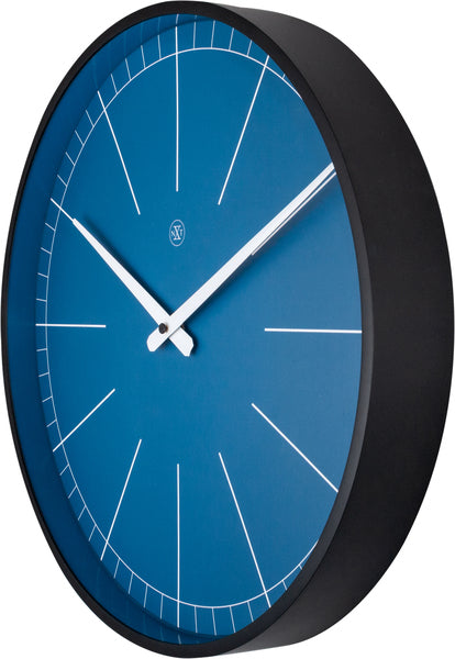 Nextime Nx-7328Bl Wandklok Nxt Ethan Ø 40 Cm Blauw