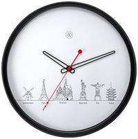 Nextime Nx-7350 Wandklok Nxt Worldtour Dia 30Cm Kunststof Zwart