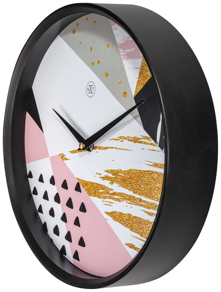 Nextime Nx-7354 Wandklok Nxt Grace Dia 30Cm Kunststof Zwart