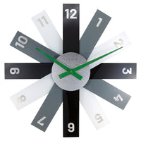 Nextime Ne-3285Zw Design Wandklok - 40Cm- Stille Klok - Zwart - Acryl - "Plexi"