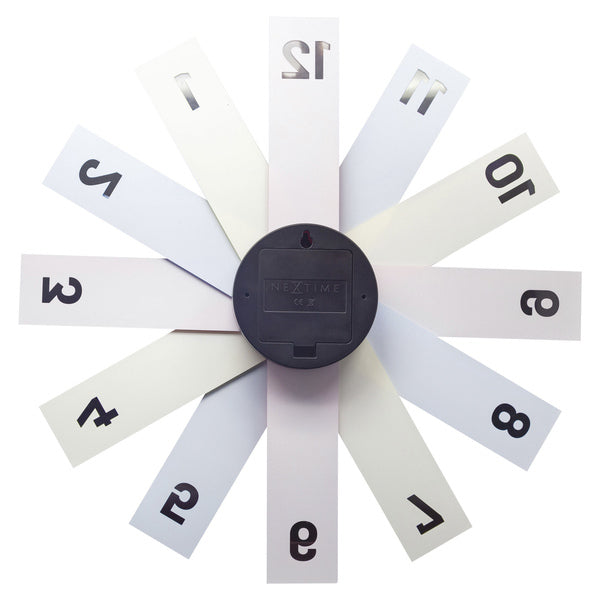 Nextime Ne-3285Di Design Wandklok - 40Cm- Stille Klok - Multicolor - Acryl - "Plexi"