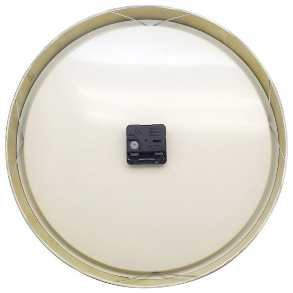 Nextime Ne-3290Go Landelijke Wandklok - 39Cm - Stille Klok - Wit/ Goud- "Classic"